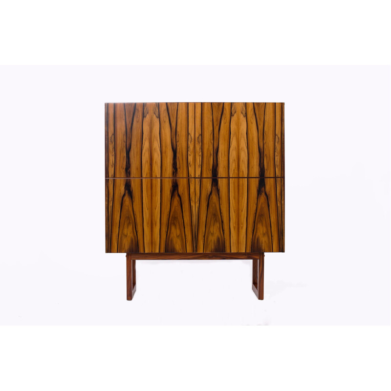 Vintage Czech cabinet in rosewood