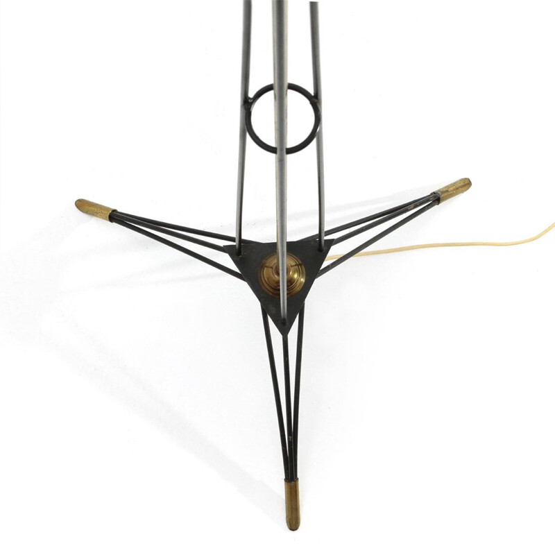 Vintage Italian floor lamp in opaline glass