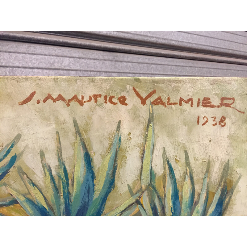 Paravent vintage en bois, Jean-Maurice VALMIER - 1938