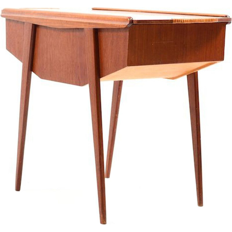 Vintage danish sewing table in teak