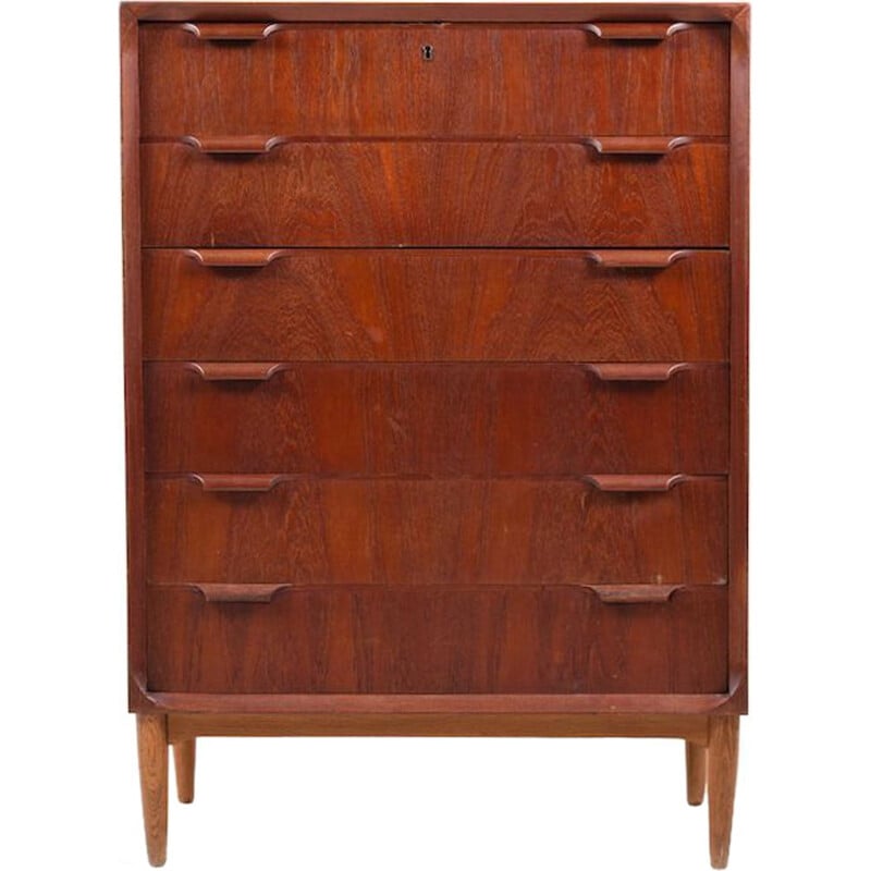 Vintage Danish chest of drawers in teak and oakwood