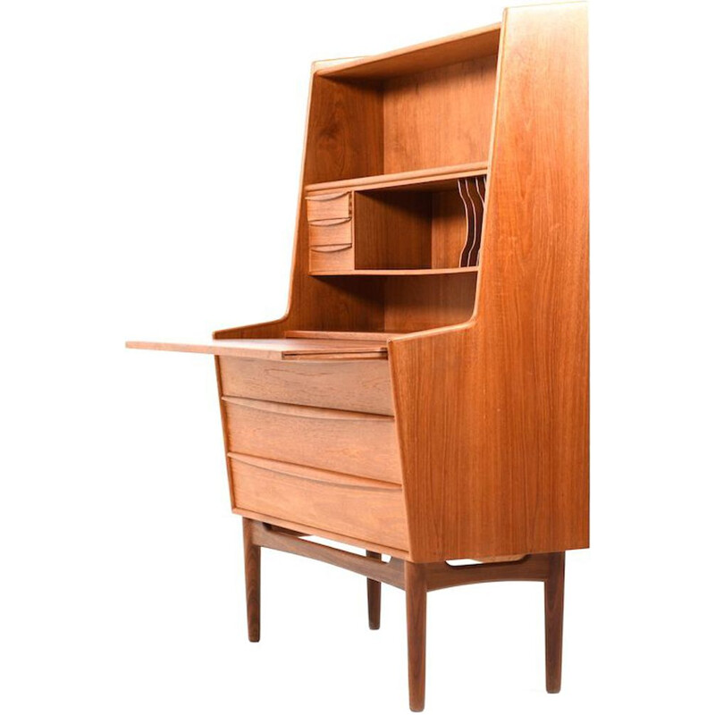 Vintage Danish secretary in teak