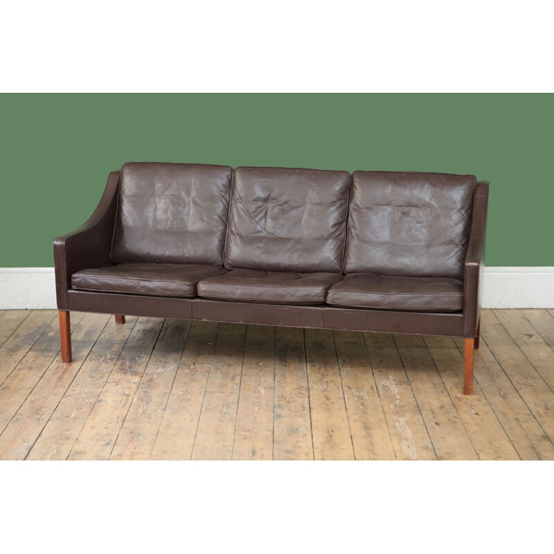 Vintage Scandinavian 3-seater sofa by Borge Mogensen