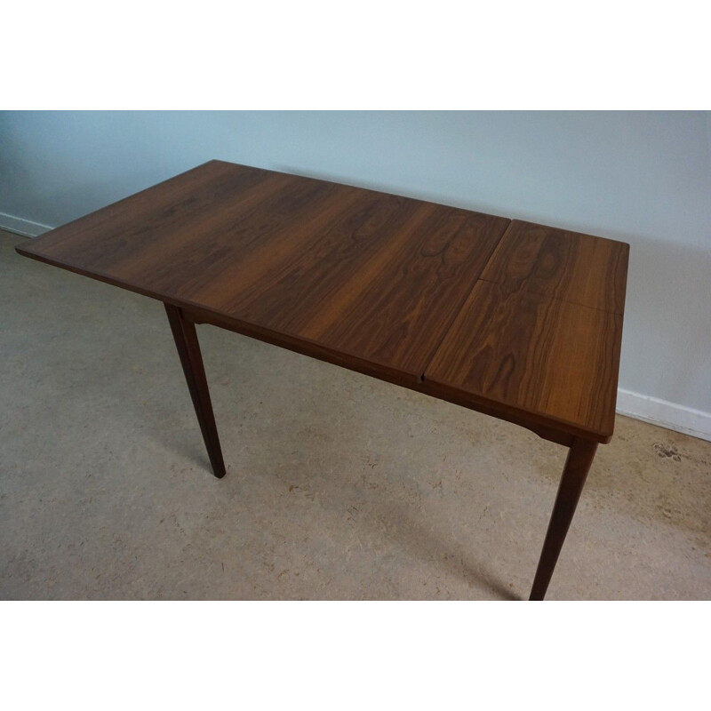 Vintage Dutch extendable dining table in teak by TopForm