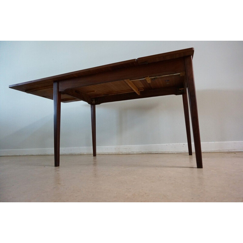 Vintage Dutch extendable dining table in teak by TopForm