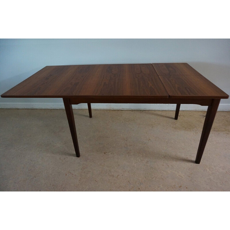 Vintage Dutch extendable dining table in teak by TopForm