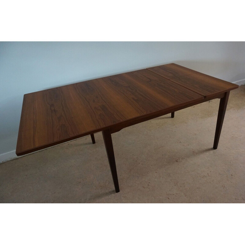 Vintage Dutch extendable dining table in teak by TopForm