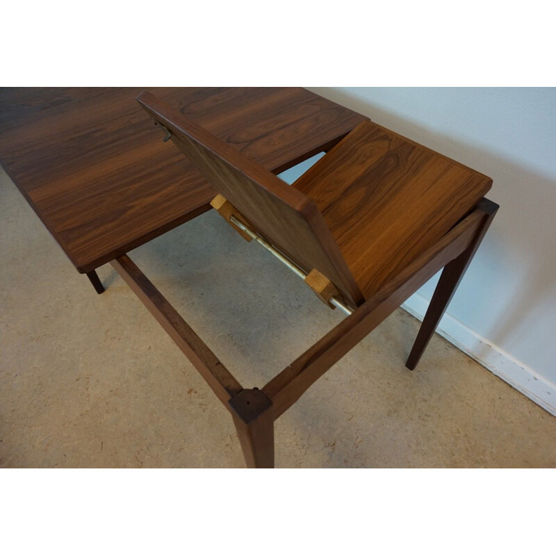 Vintage Dutch extendable dining table in teak by TopForm