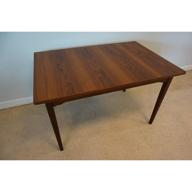 Vintage Dutch extendable dining table in teak by TopForm