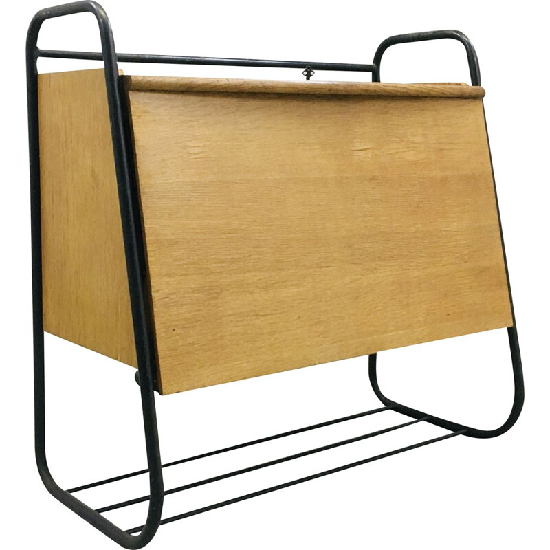 Vintage wall writing desk by Jacques Hitier for Tubauto