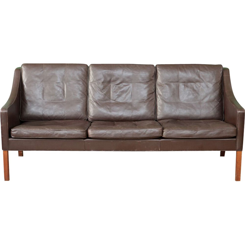 Vintage Scandinavian 3-seater sofa by Borge Mogensen