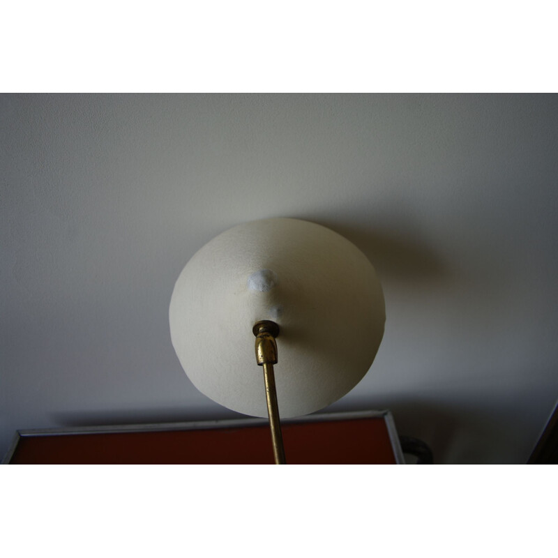 Ein Paar weiße Vintage-Lampen von Louis Kalff für Phillips, 1950