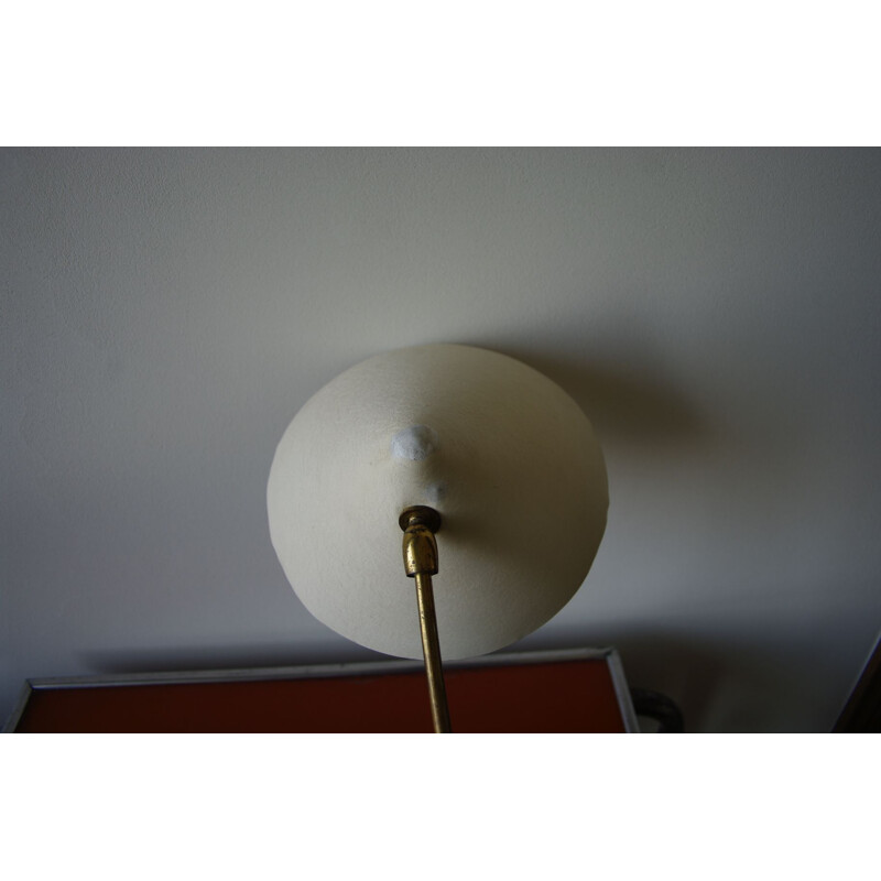 Pareja de lámparas blancas vintage de Louis Kalff para Phillips, 1950