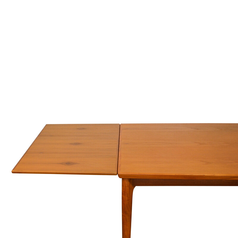 Vintage extendable dining table in teak by Grete Jalk