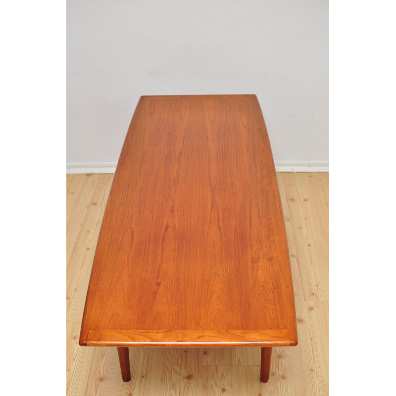 Vintage Danish coffee table in teak by Grete Jalk for Glostrup