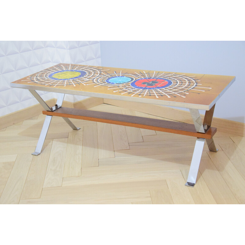 Mesa de centro vintage de Juliette Belarti, 1970