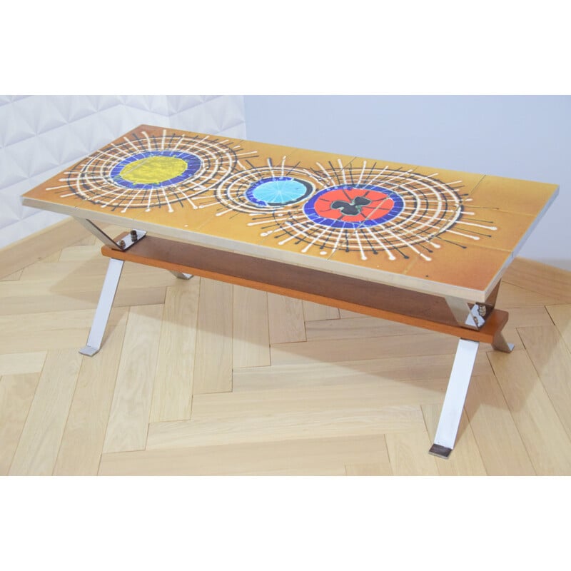 Vintage coffee table by Juliette Belarti, 1970