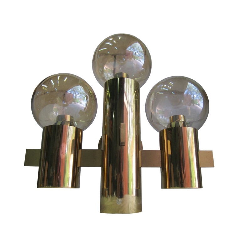 Brass wall lamps by Hans Agne Jakobsson