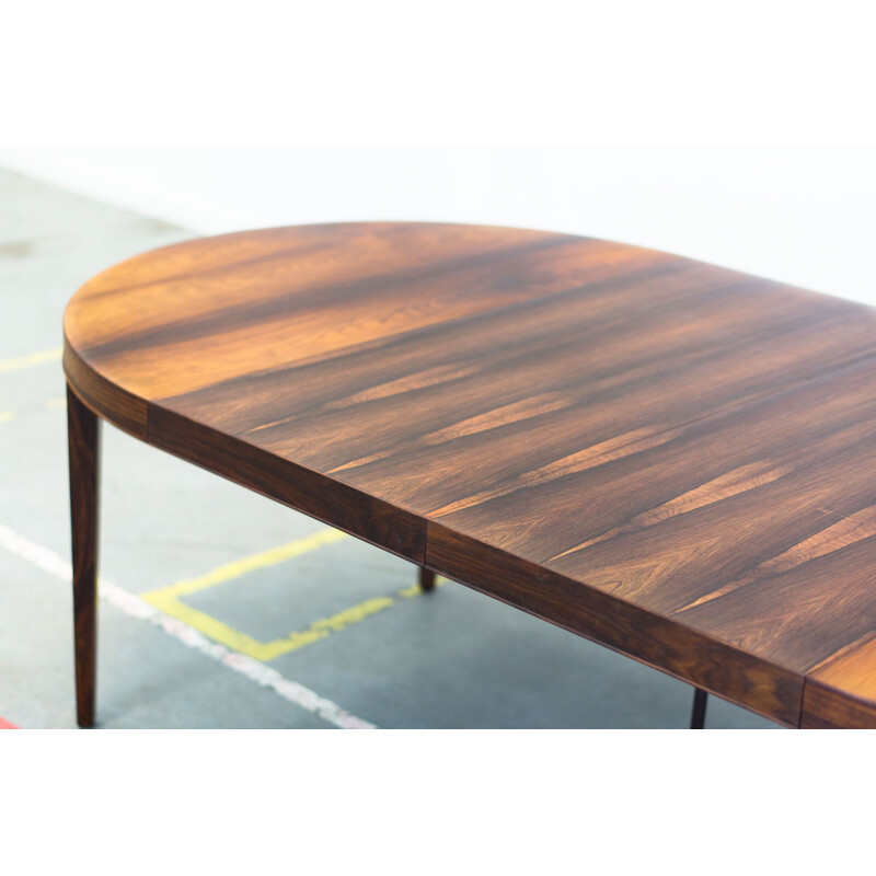 Vintage extendable dining table in rosewood by Severin Hansen Jr for Haslev Møbelsnedkeri 