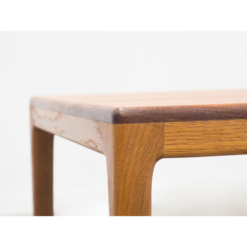 Vintage side table in teak and oakwood by Georg Leowal for Wilkhahn
