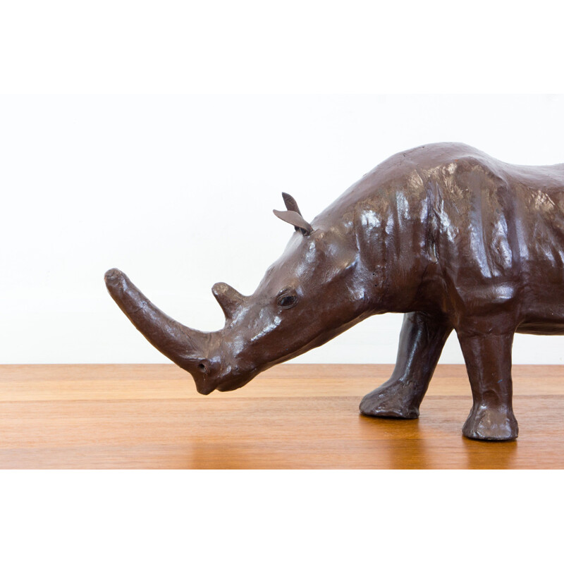 Vintage leather rhinoceros