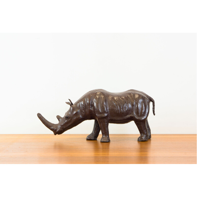 Vintage leather rhinoceros