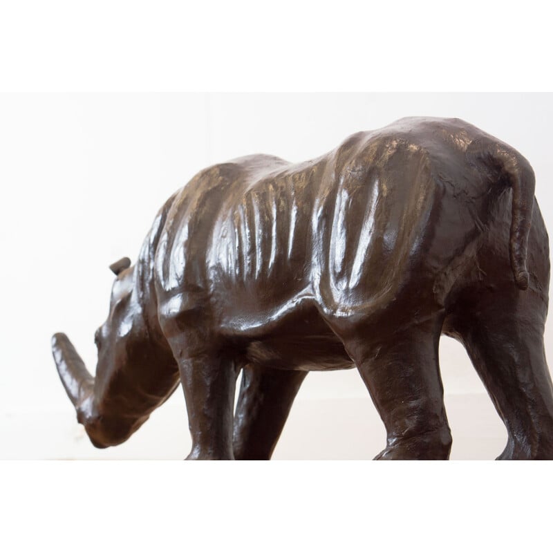 Vintage leather rhinoceros