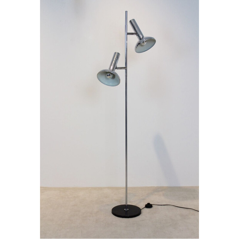 Vintage floor lamp in chrome by Erwi