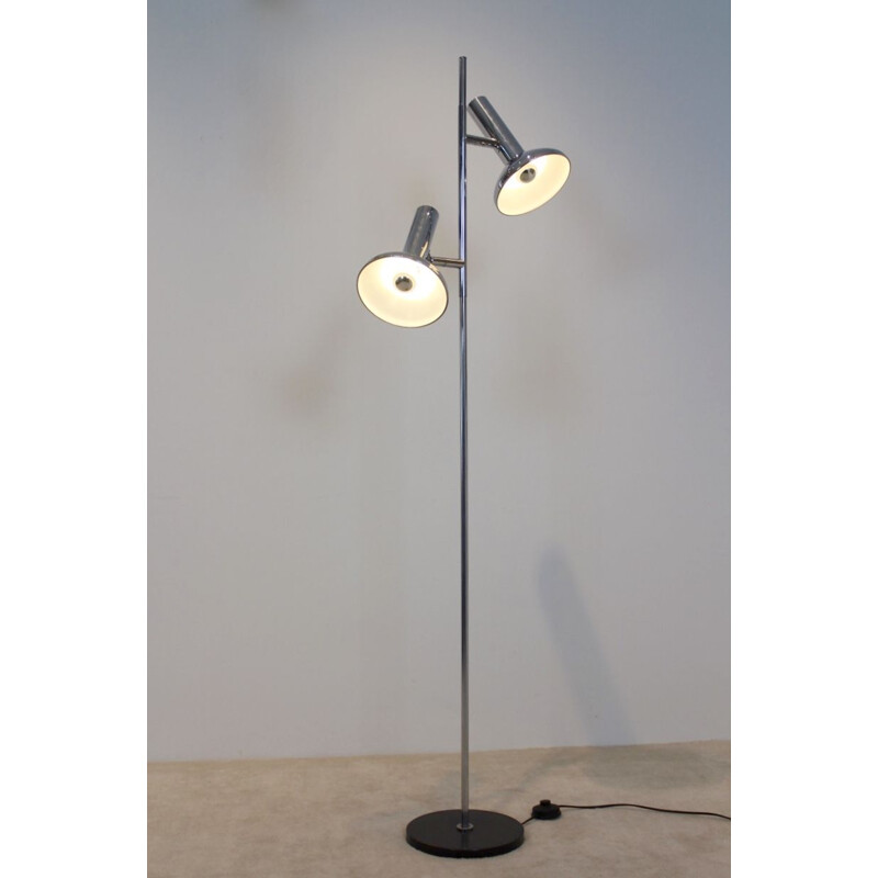 Vintage chromen vloerlamp van Erwi