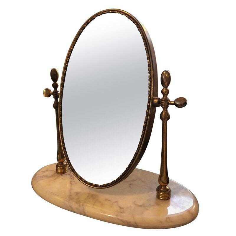 Vintage Italian mirror in brass