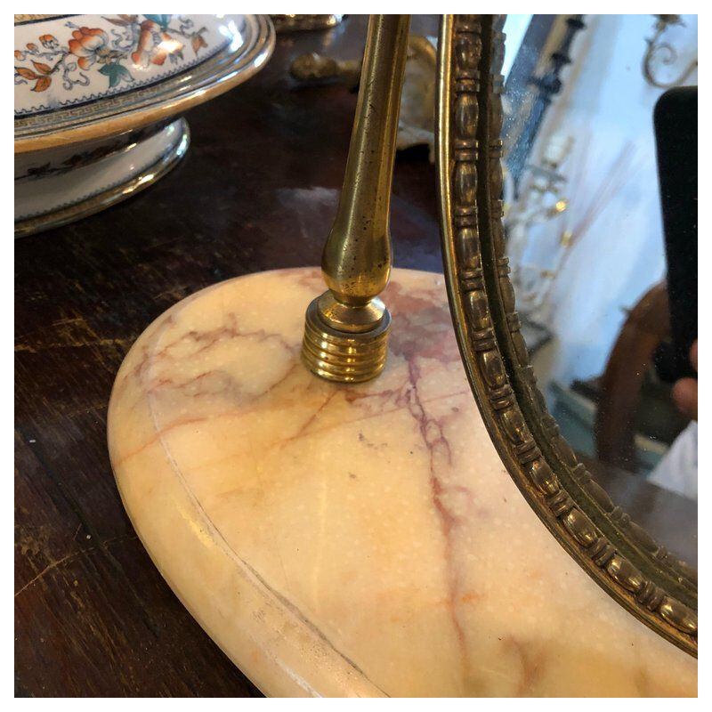 Vintage Italian mirror in brass