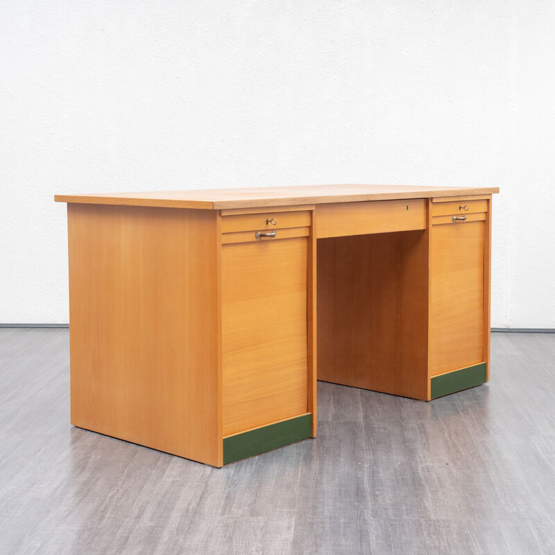 Bureau vintage allemand en chêne