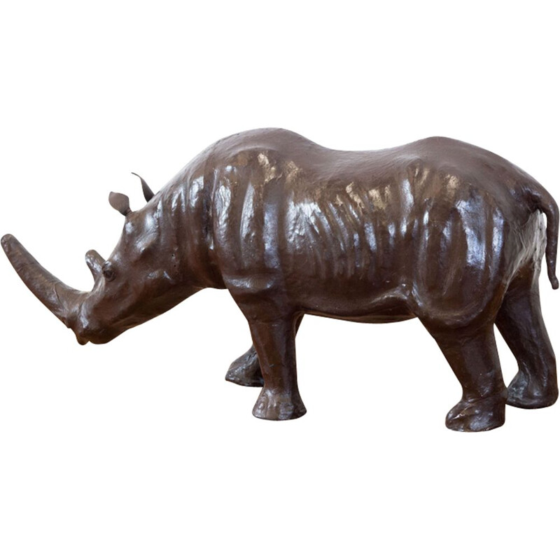 Vintage leather rhinoceros