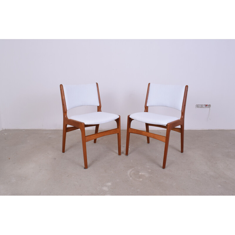 Vintage Danish set of 4 chairs model 89 by Johannes Andersen for Anderstrup Møbelfabrik