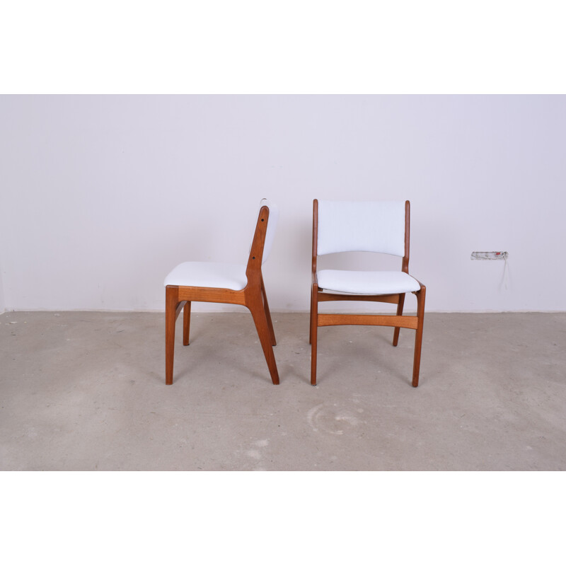 Vintage Danish set of 4 chairs model 89 by Johannes Andersen for Anderstrup Møbelfabrik