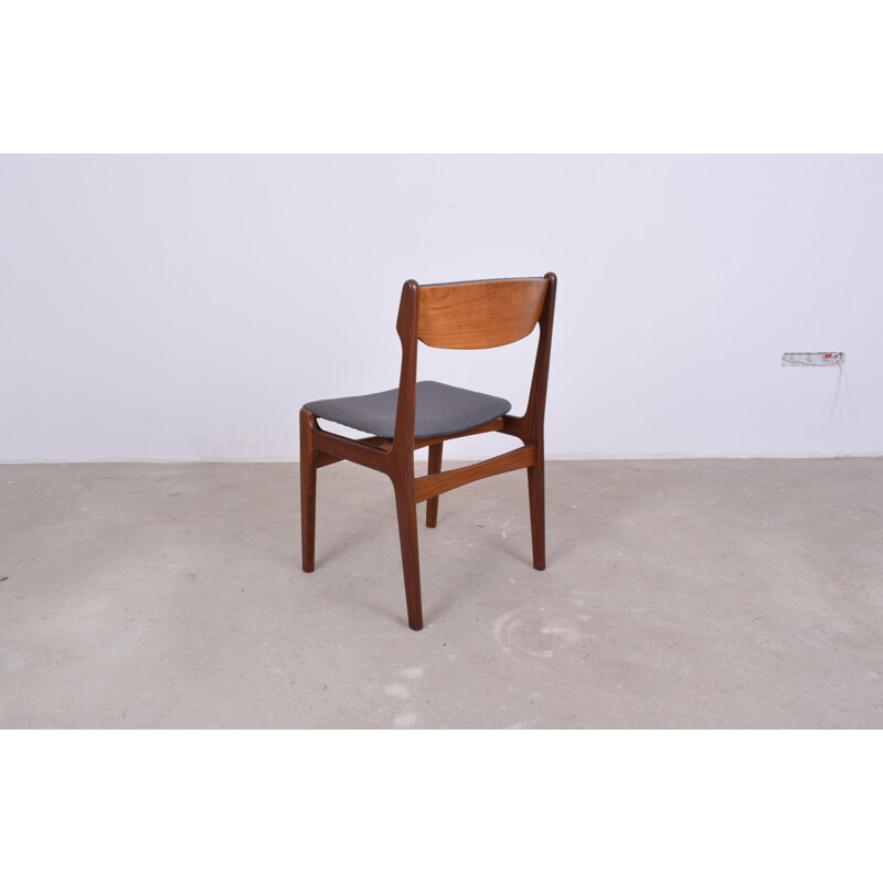 Vintage set of 6 Danish dining chairs in teak