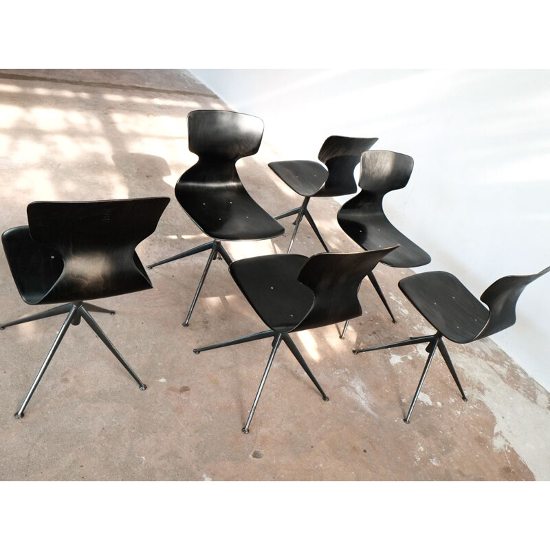 Suite de 6 chaises vintage par Pagholz 