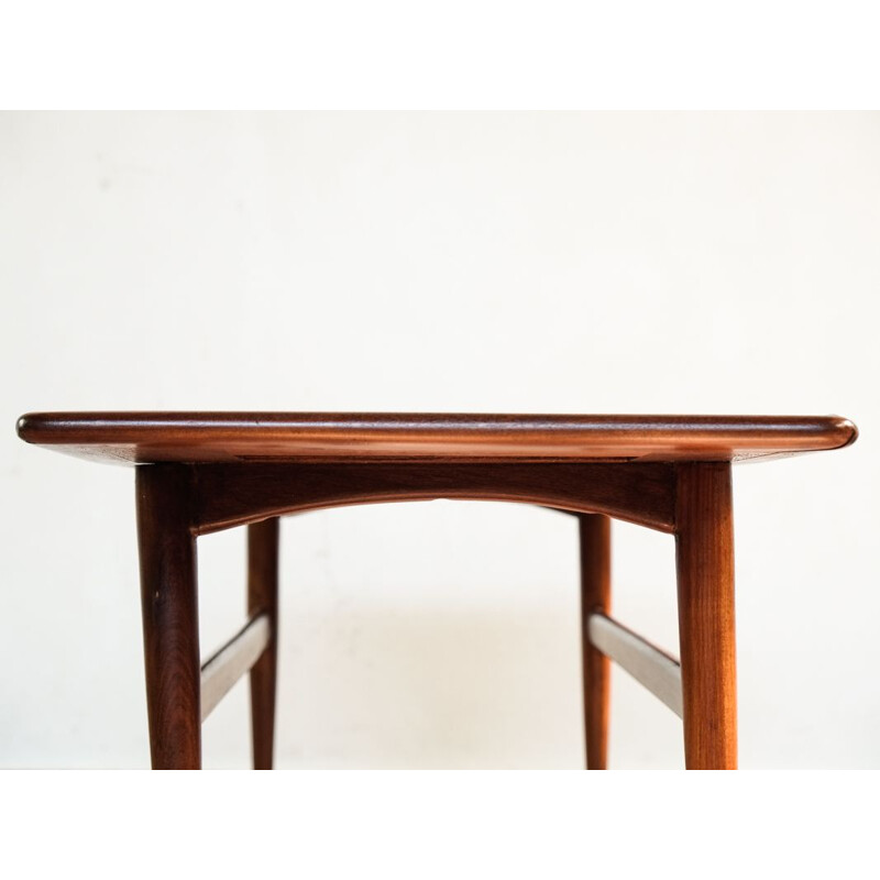 Vintage Danish coffee table in teak with raised edge