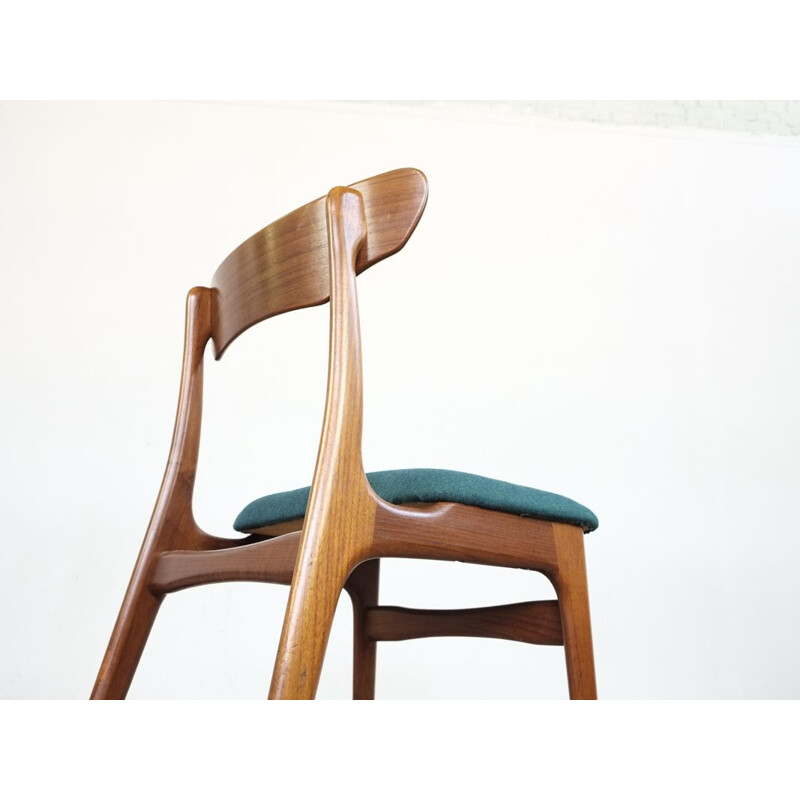 Vintage set of 4 Danish chairs in teak by Schiønning & Elgaard