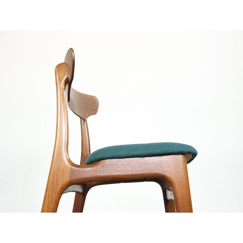 Vintage set of 4 Danish chairs in teak by Schiønning & Elgaard