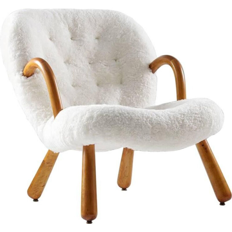 Vintage "Clam" chair by Phillip Arctander