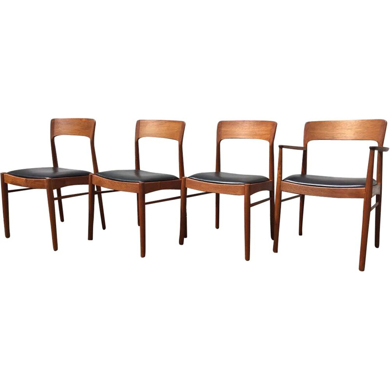 Vintage set of 4 chairs by Kai kristiansen 