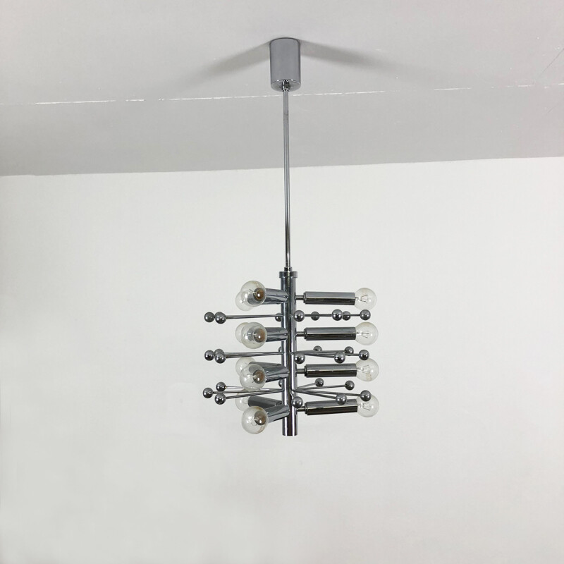 Sputnik" vintage ophanging in chroom