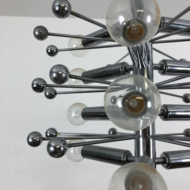 Vintage hanging light "Sputnik" in chrome 