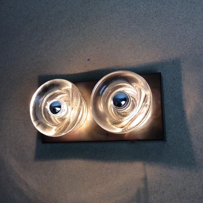 Vintage-Kupfer-Applikation von Cosack Lights