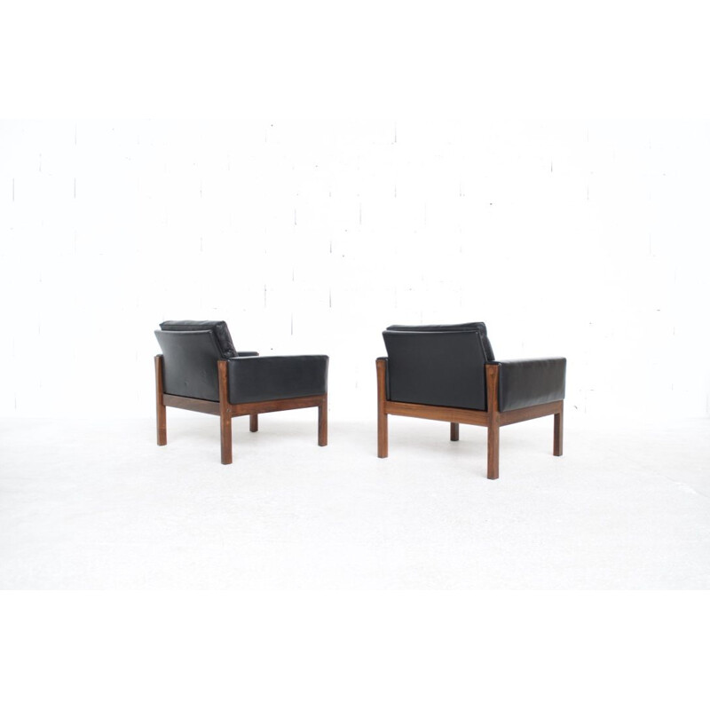 Suite de 2 fauteuils vintage "AP-62" par Hans Wegner