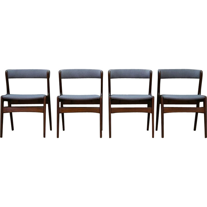 Vintage set of 4 chairs in teak by Kai Kristansen 