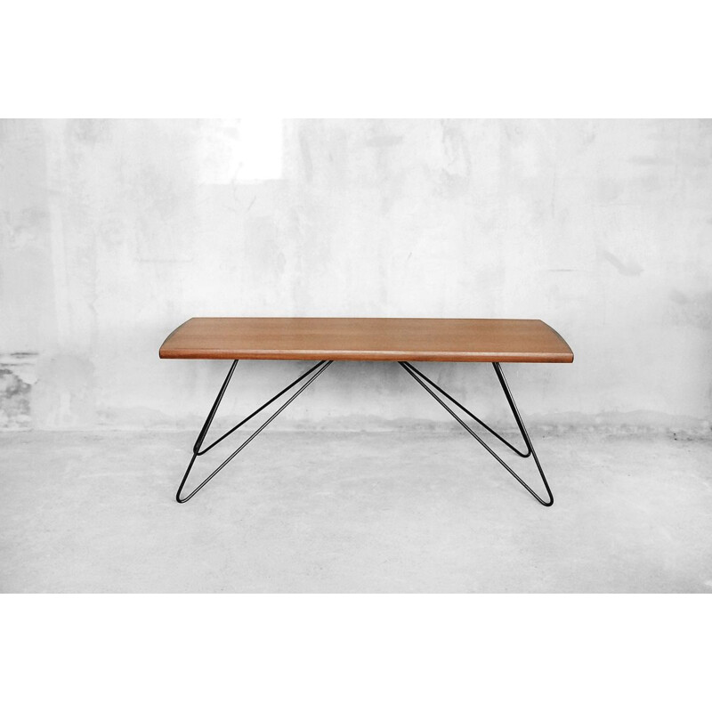 Vintage Scandinavian coffee table in teak