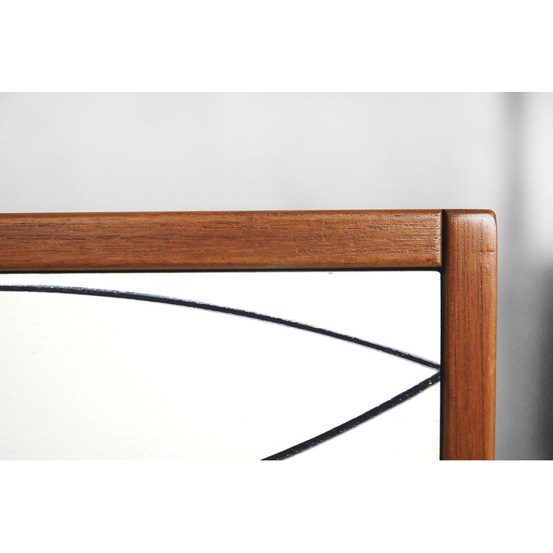 Vintage Scandinavian console table in teak