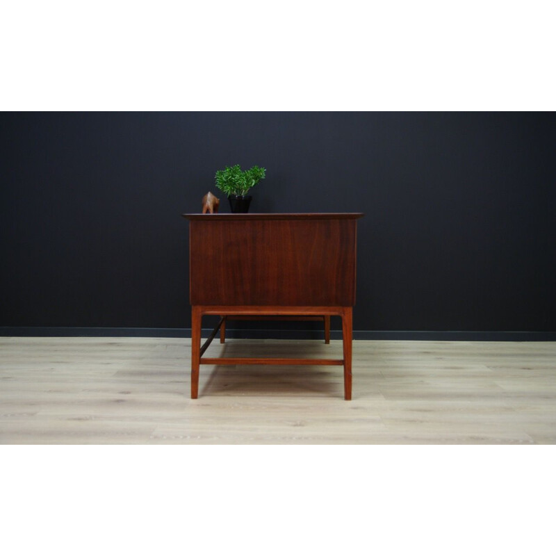 Vintage Scandinavian writing desk in mahogany